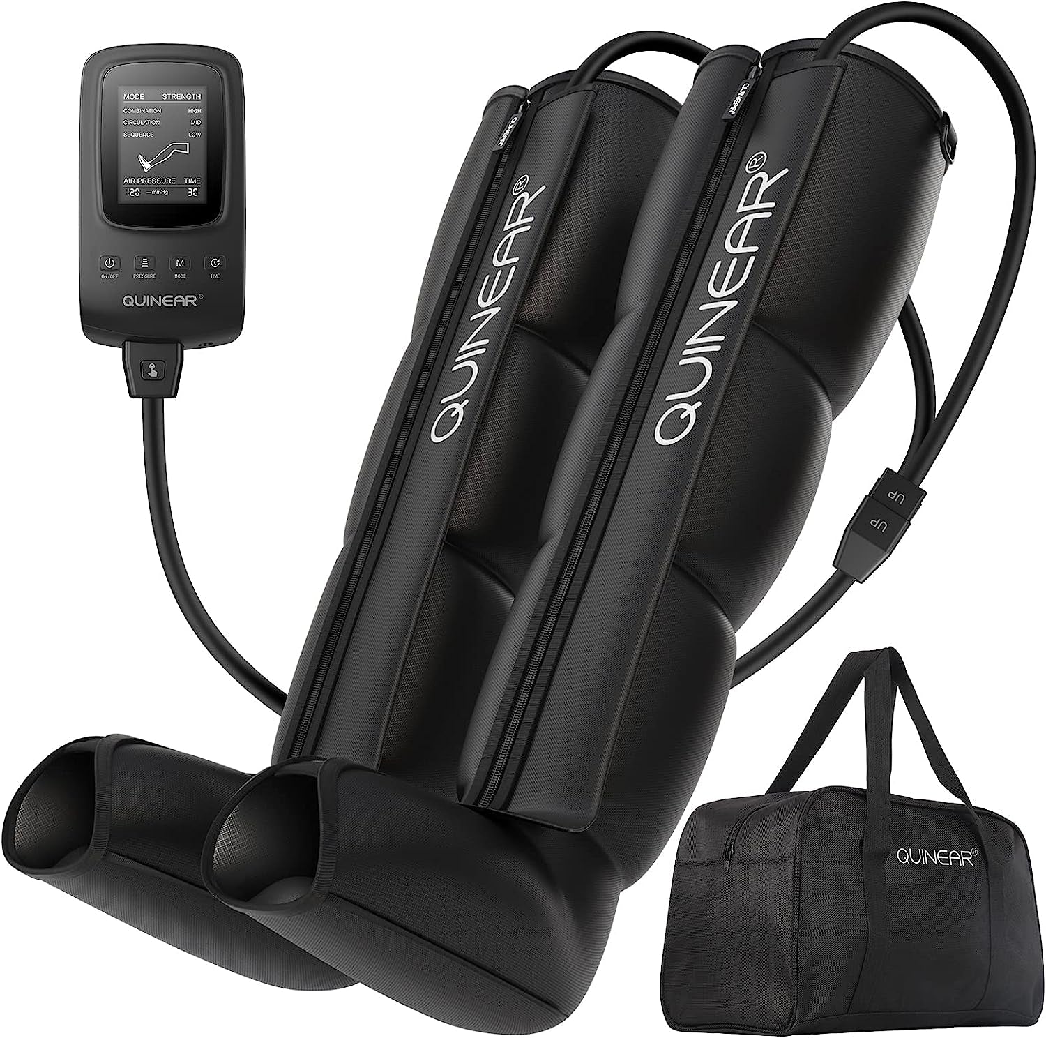 Air Compression Recovery System, Professional Sequential Device for Massage Therapy, Foot and Leg Recovery Boots to Improve Circulation for Athletes, FSA-HSA Eligible (Large)